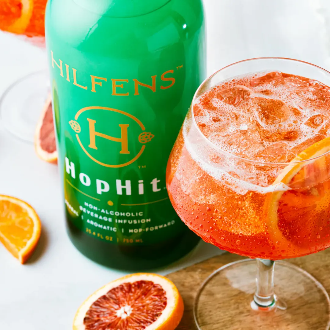 Hilfens™ HopHit™ - 750 mL Bottle, Case of 6 - Non-Alcoholic Botanical Spirit
