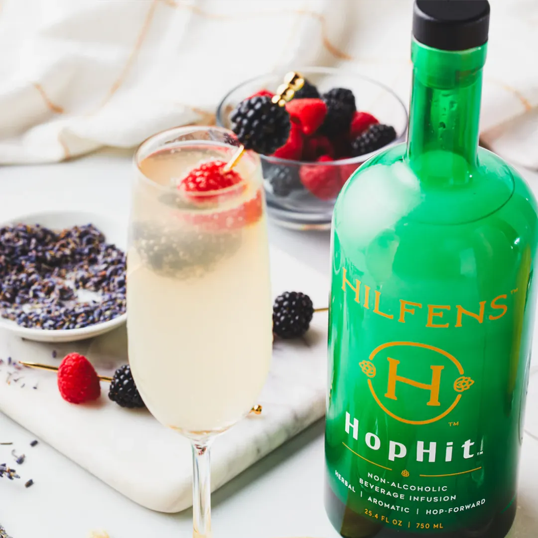 Hilfens™ HopHit™ - 750 mL Bottle, Case of 6 - Non-Alcoholic Botanical Spirit