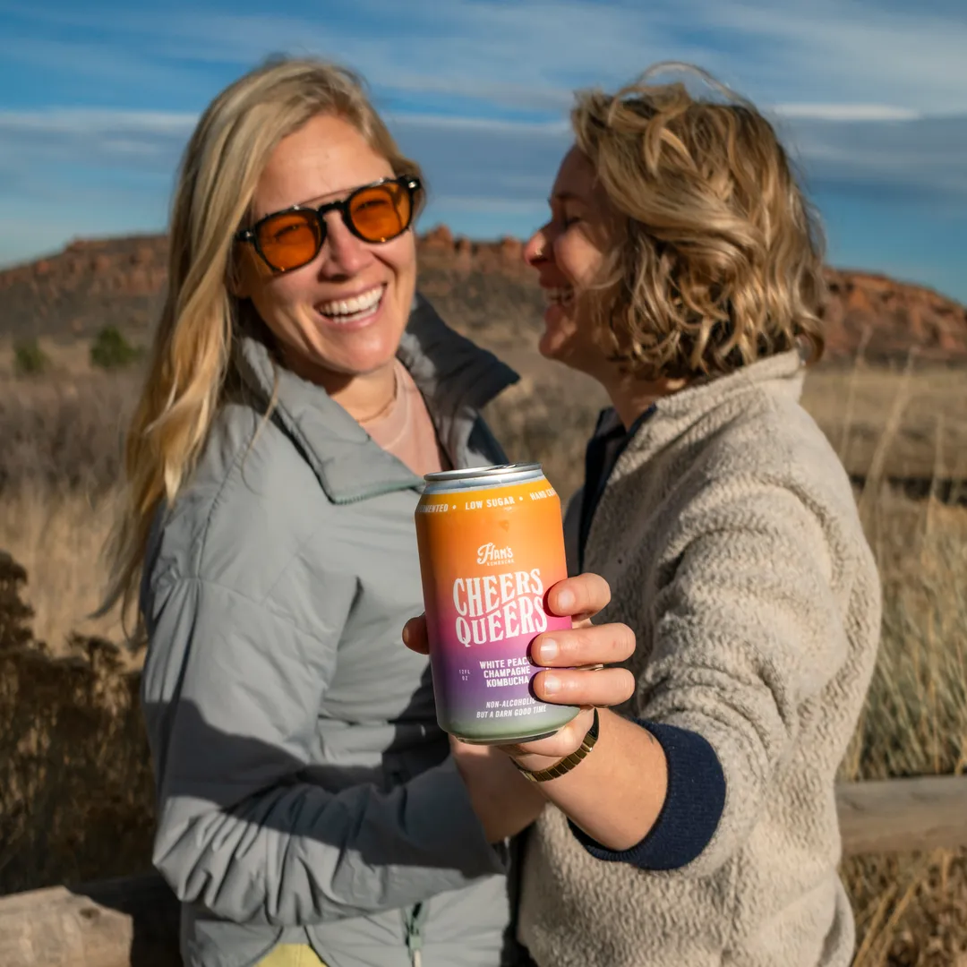 Han's Cheers Queers- White Peach Champagne Kombucha