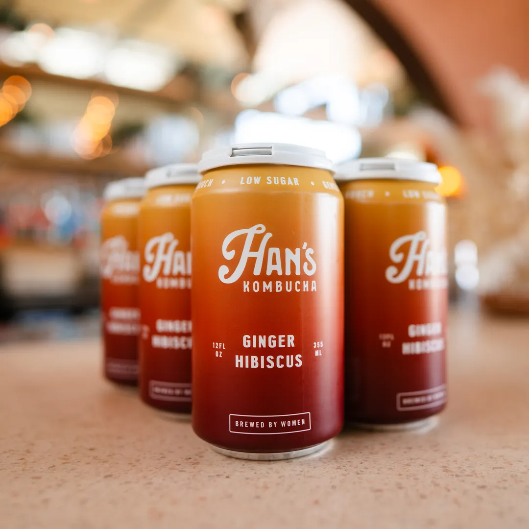Han's Ginger Hibiscus Kombucha