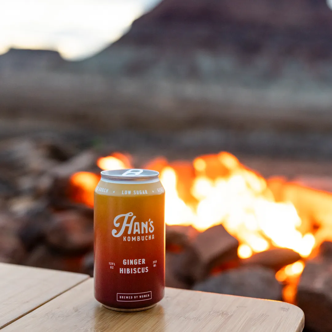 Han's Ginger Hibiscus Kombucha