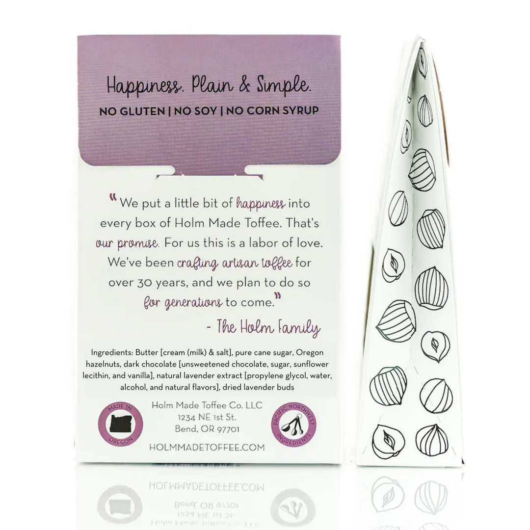 Lavender - Oregon Hazelnut Toffee
