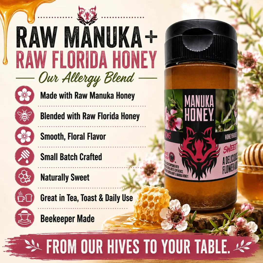Manuka & Raw Florida Honey - Allergy Blend