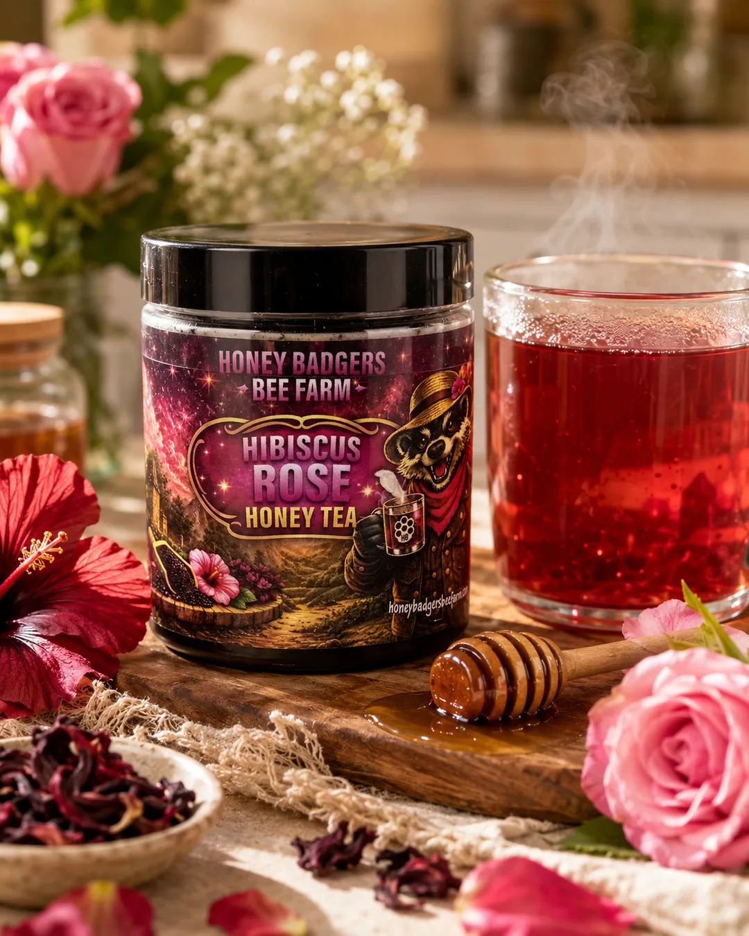 Hibiscus & Rose Honey Tea