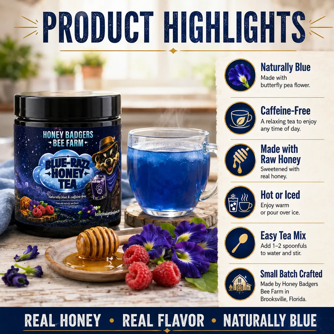 Blue Razz Honey Tea - All-In-One - Instant Tea