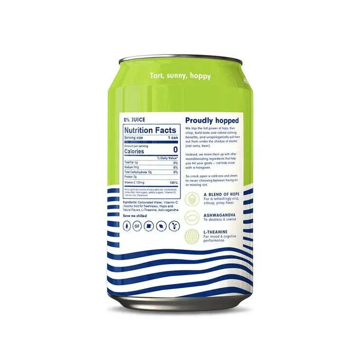 Lime Sparkling Hop Water (12-Pack)