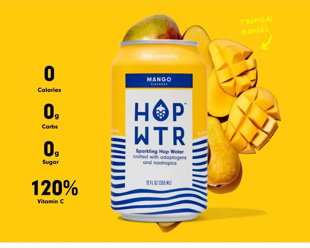 Mango Sparkling Hop Water (12-Pack)