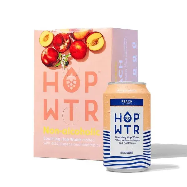 Peach Sparkling Hop Water (12-Pack)