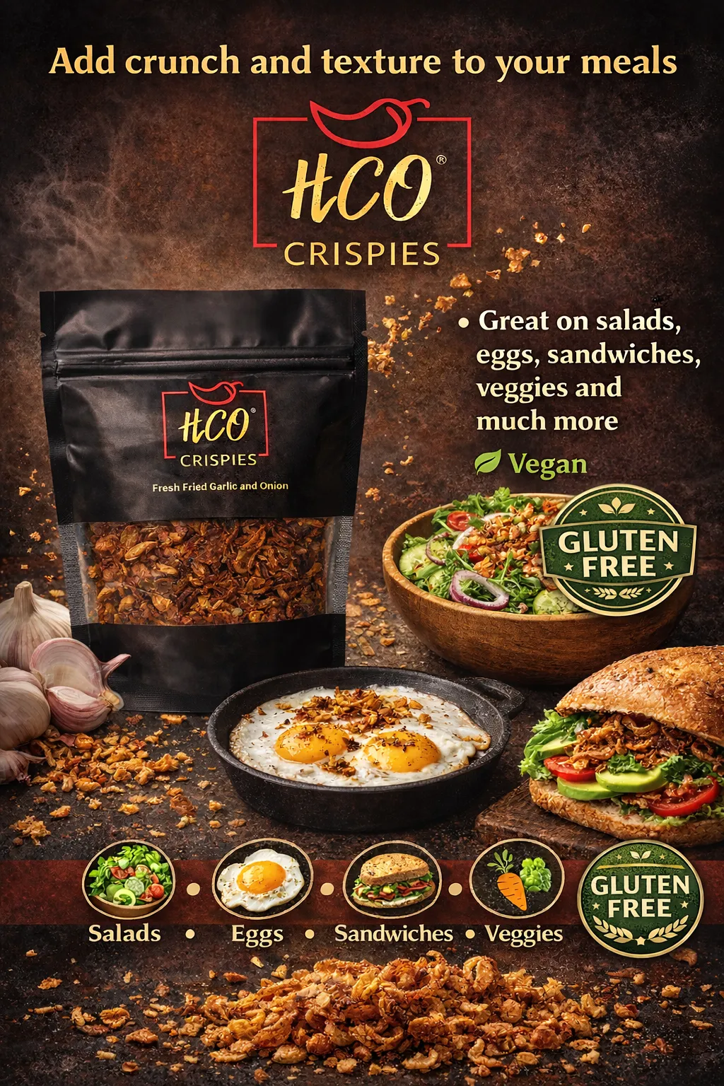 HCO Crispies - Fried Garlic and Onion