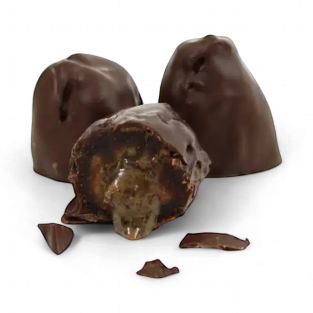 Chocolate Covered California Medjool Date: filled with sunflower butter + Organic espresso (3 per pouch)