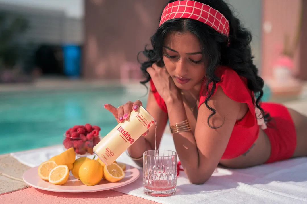 Hot Girl Soda - Raspberry Lemonade - Infused with Aloe Vera