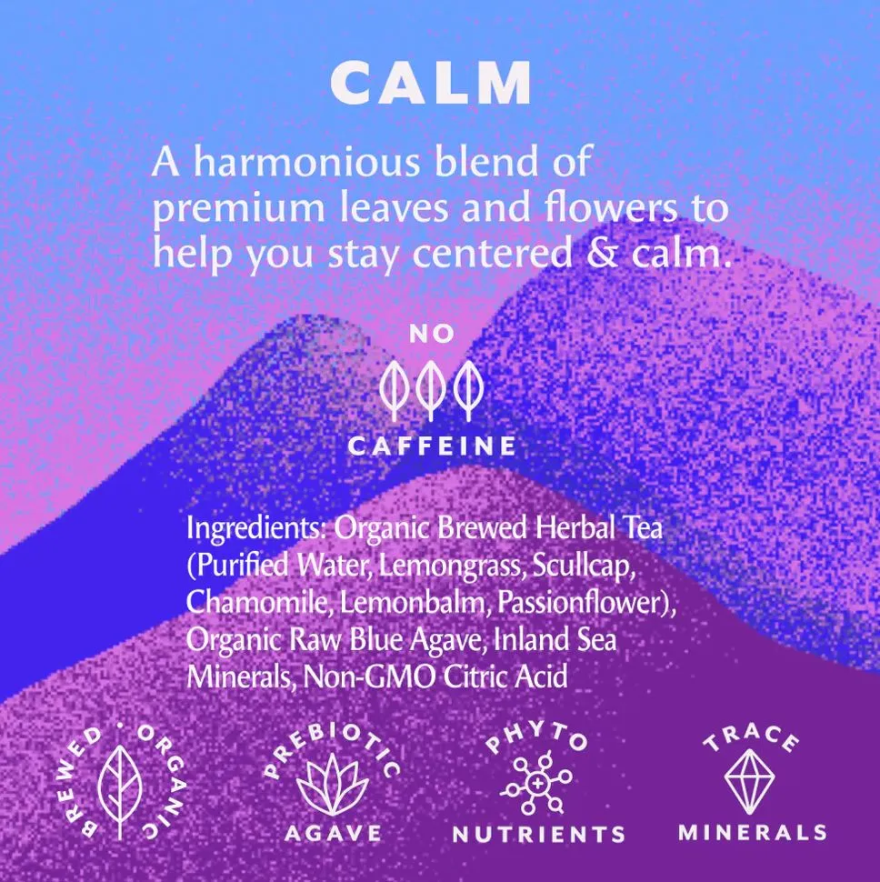 Calm herbal iced tea | Sparkling