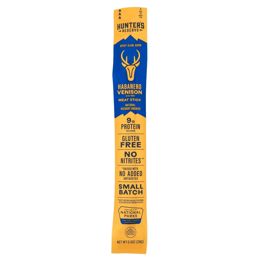Venison Habanero Meat Sticks - 24 Pack
