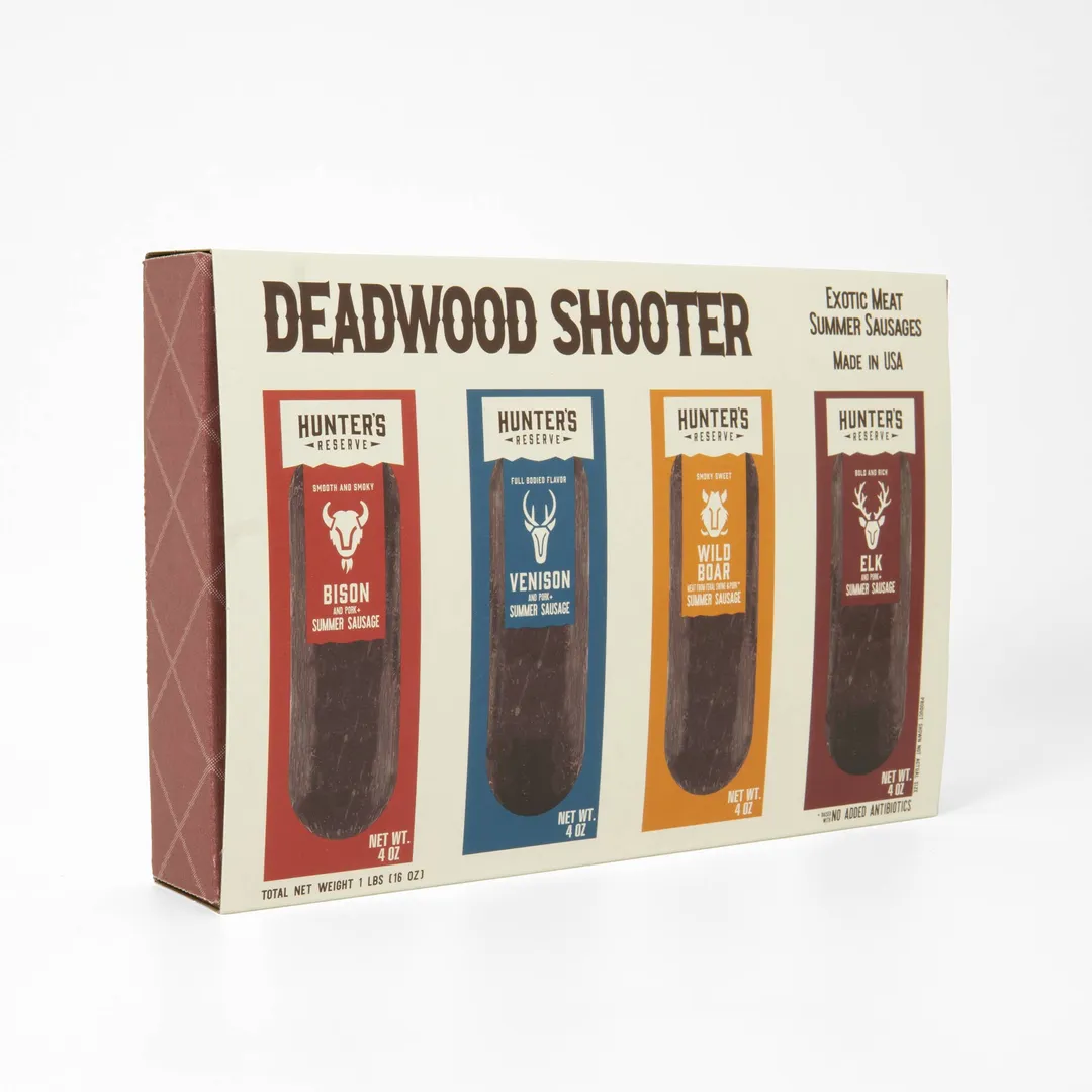 Deadwood Shooter Gift Box - Four 4oz Summer Sausages