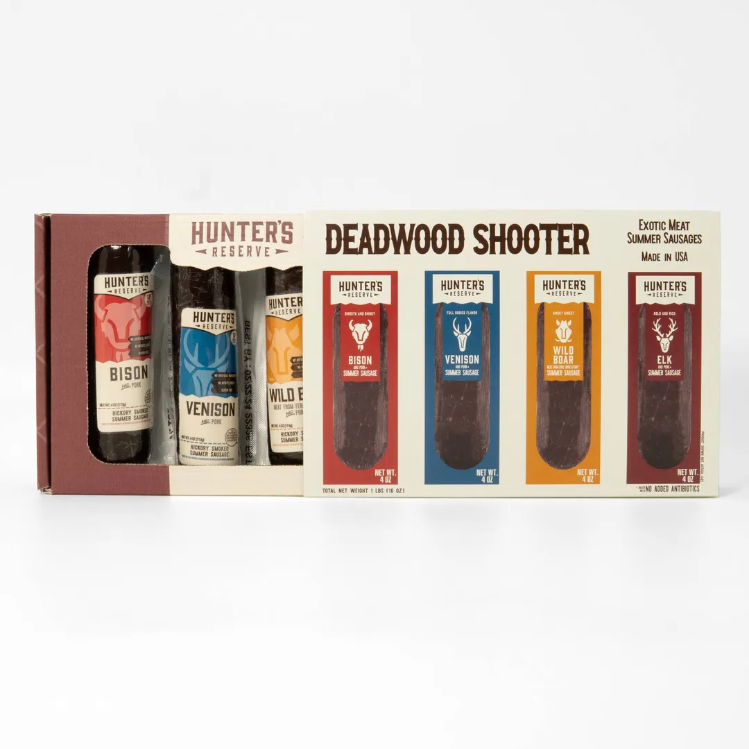 Deadwood Shooter Gift Box - Four 4oz Summer Sausages