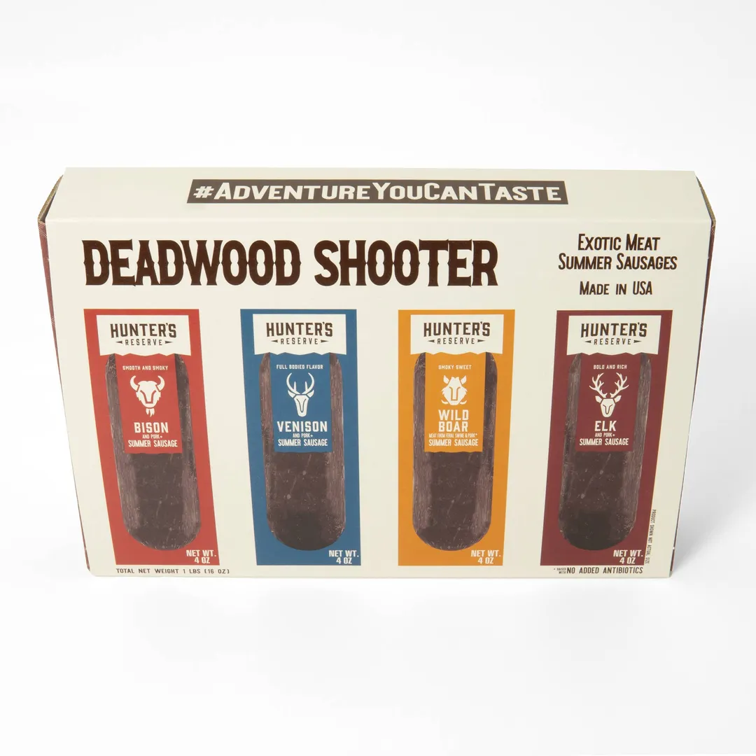 Deadwood Shooter Gift Box - Four 4oz Summer Sausages