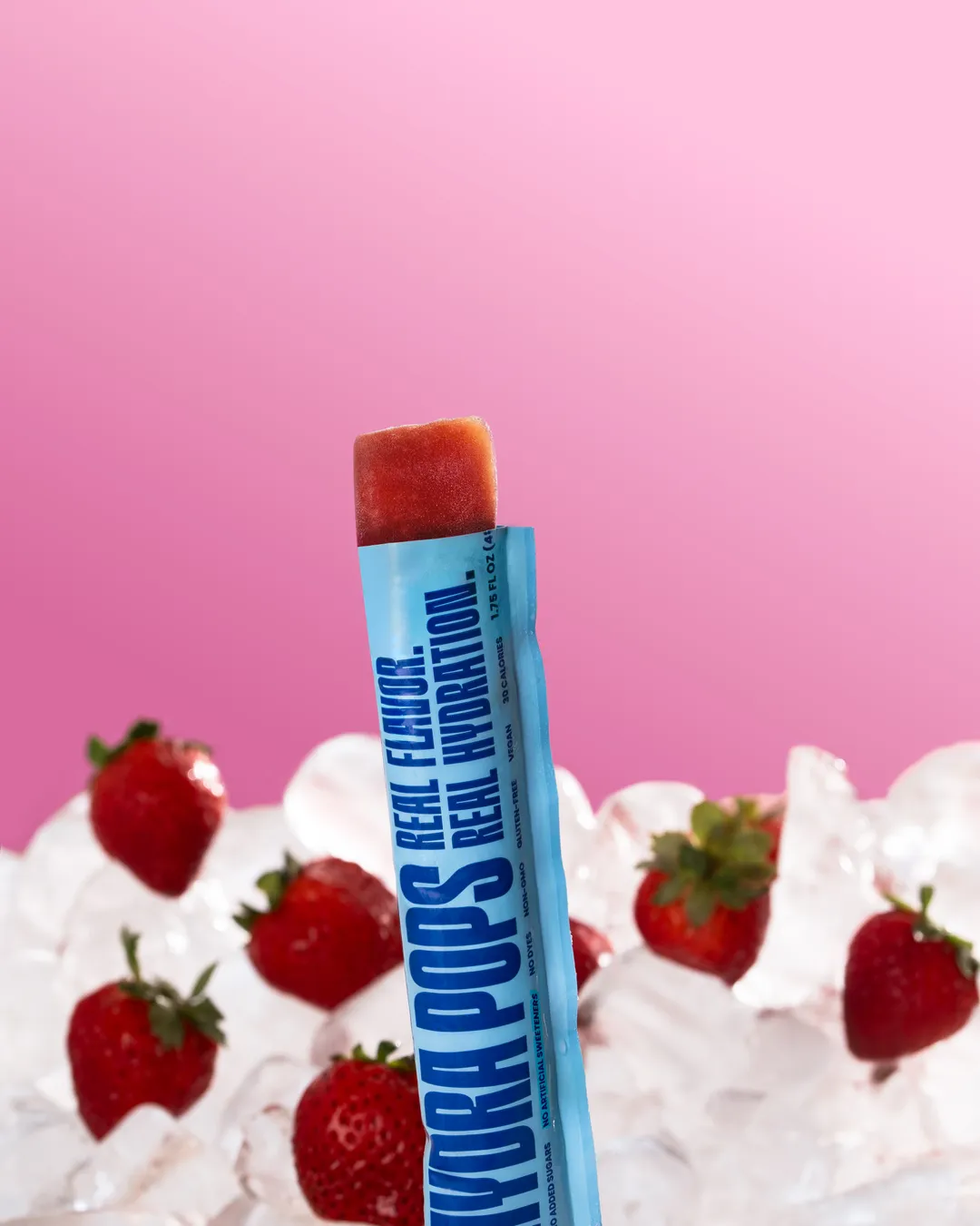 Hydra Pops – Electrolyte Freeze Pops - Strawberry