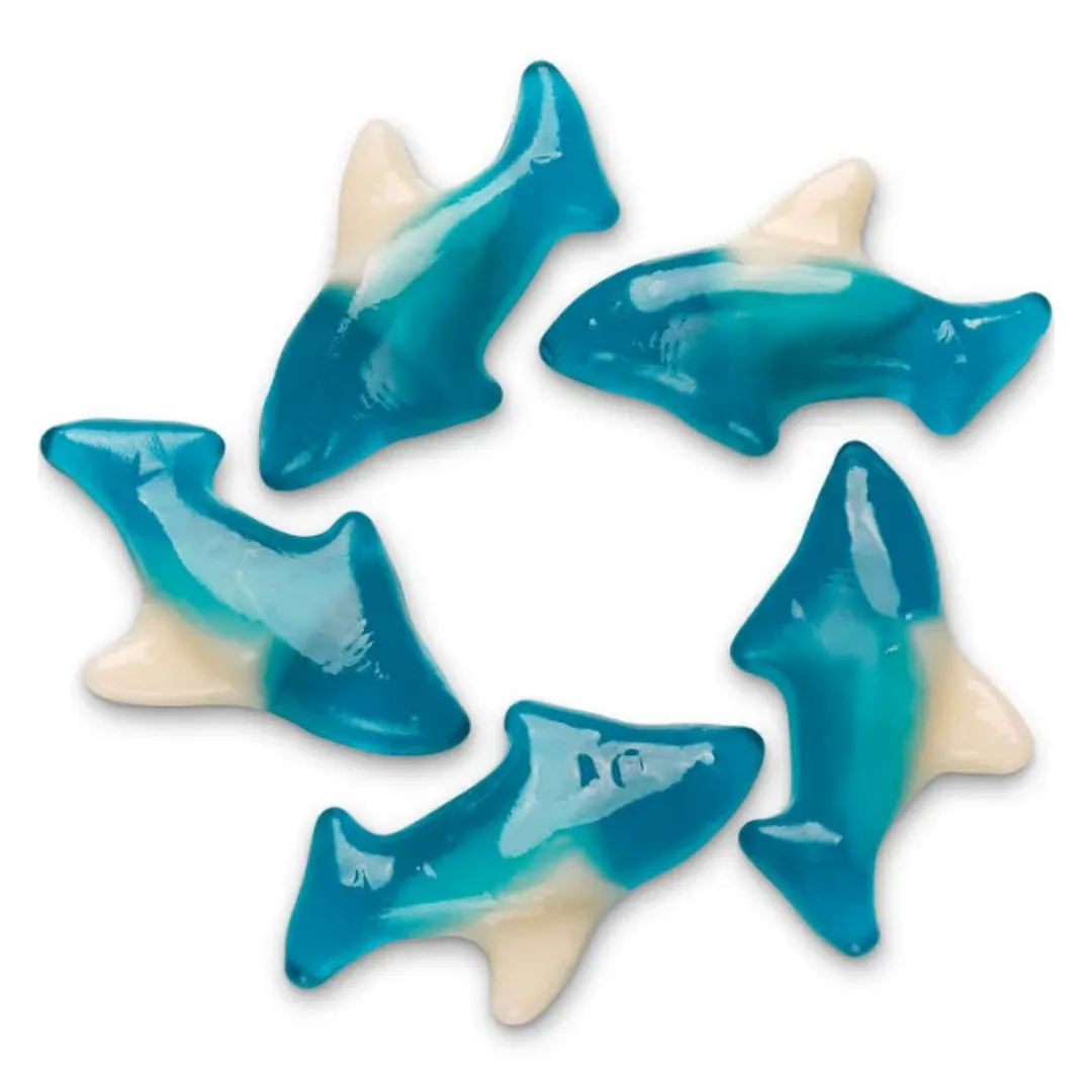 Albanese Blue Gummi Sharks 5lb - 4ct