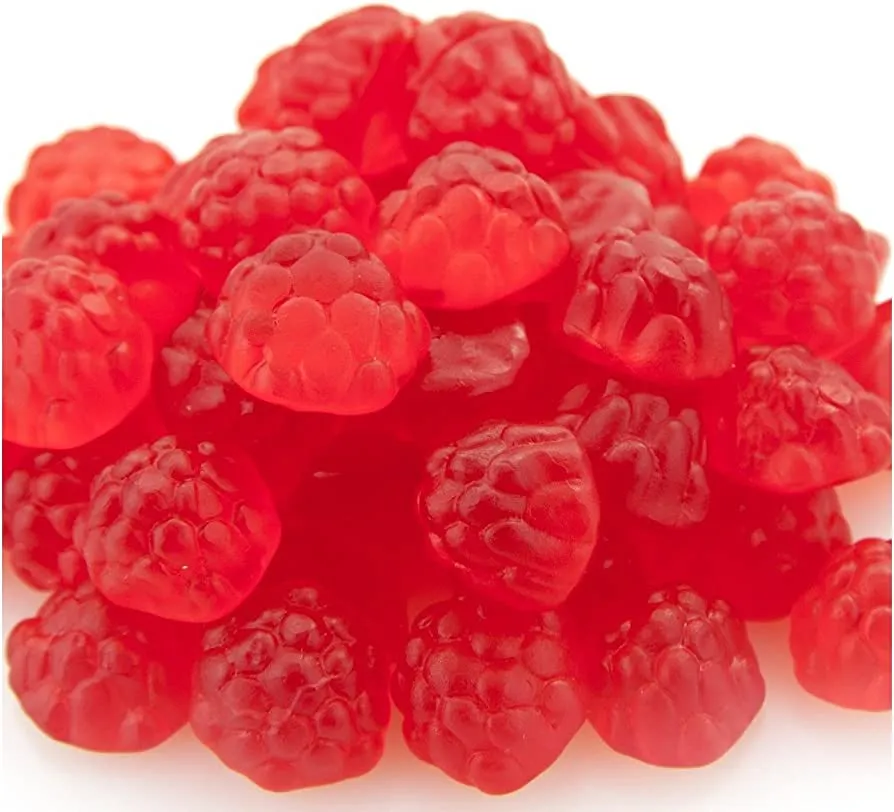 Albanese Gummi Raspberry Berry Red Bulk - 5lb