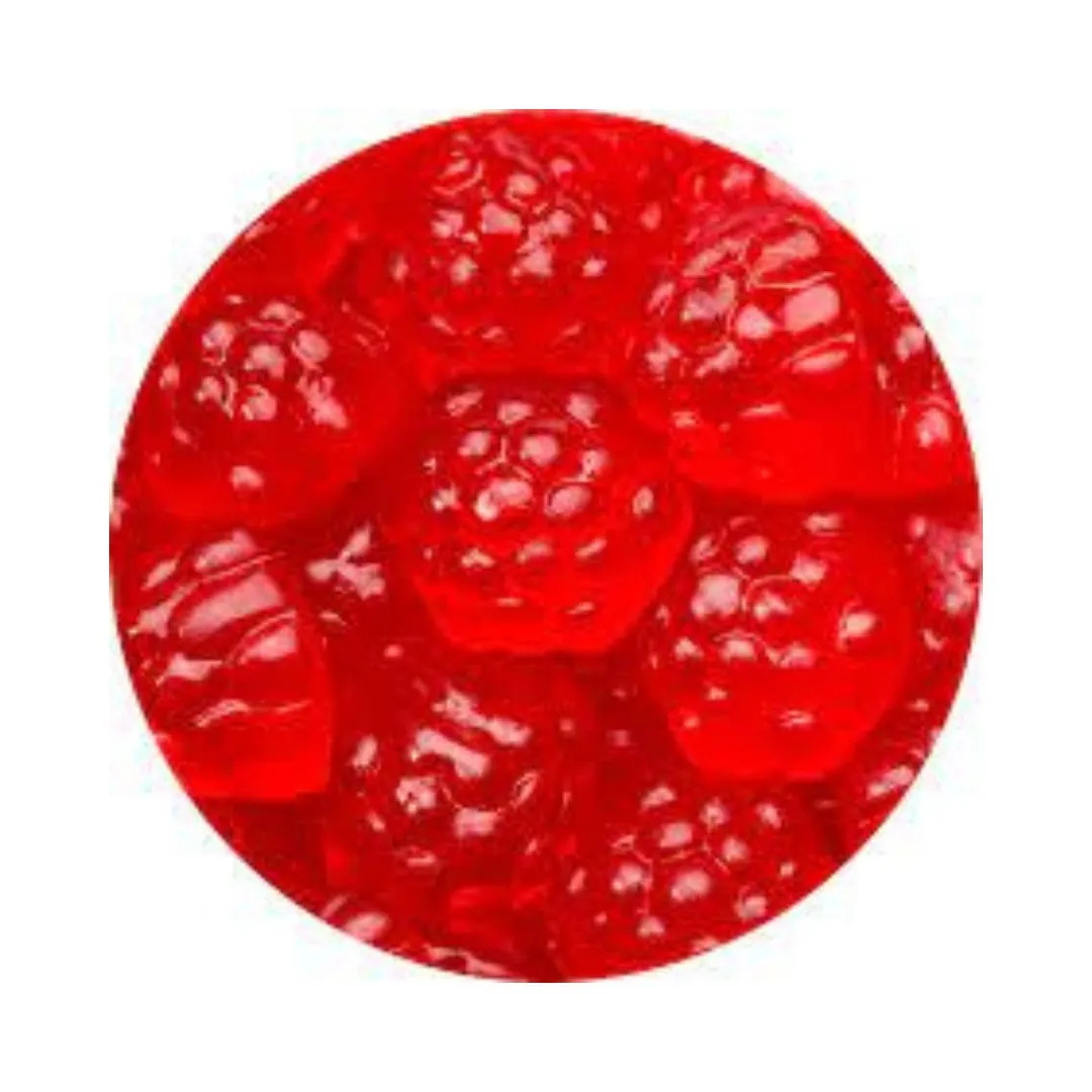 Albanese Gummi Raspberry Berry Red Bulk - 5lb