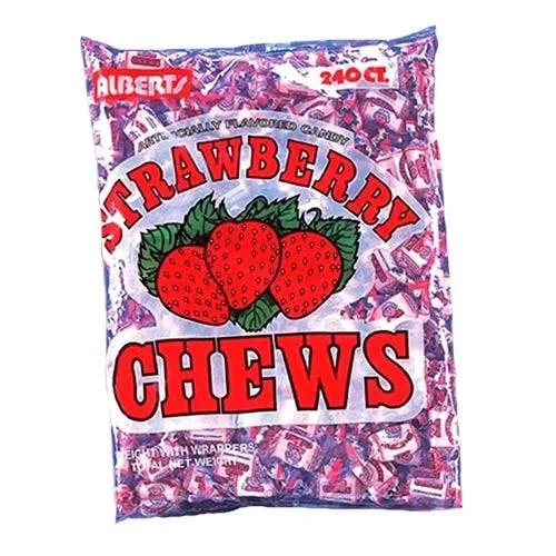 Albert's Strawberry Chews Candy 21.2oz - 3ct