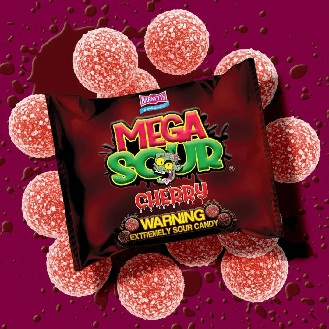 Barnetts Mega Sour Cherry 104g - 12ct