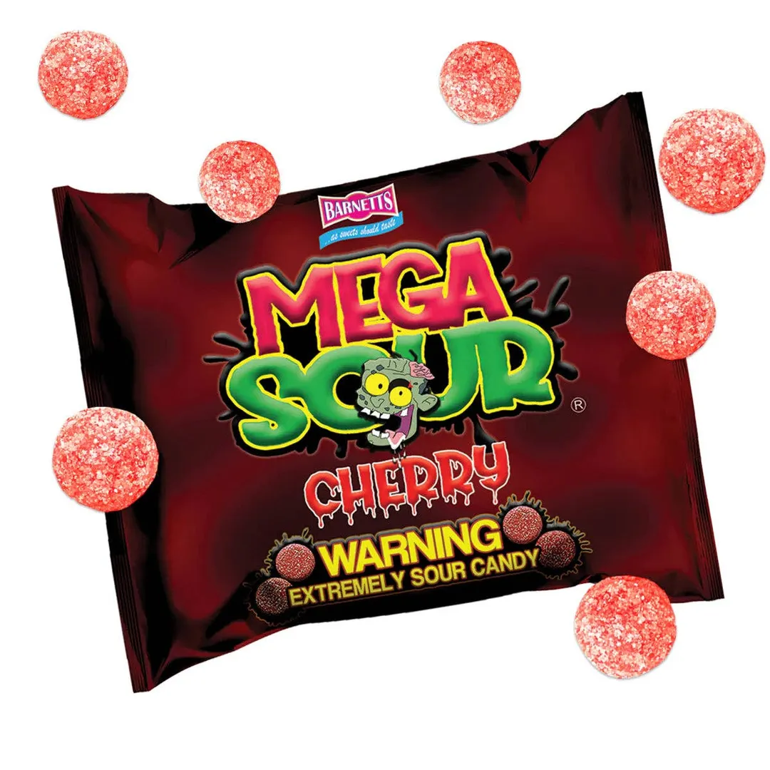 Barnetts Mega Sour Cherry 104g - 12ct