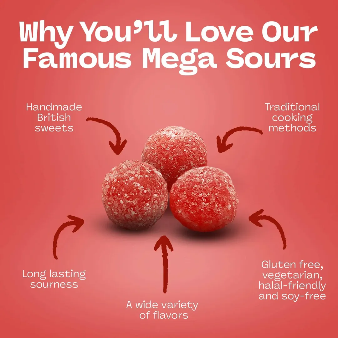 Barnetts Mega Sour Cherry 104g - 12ct