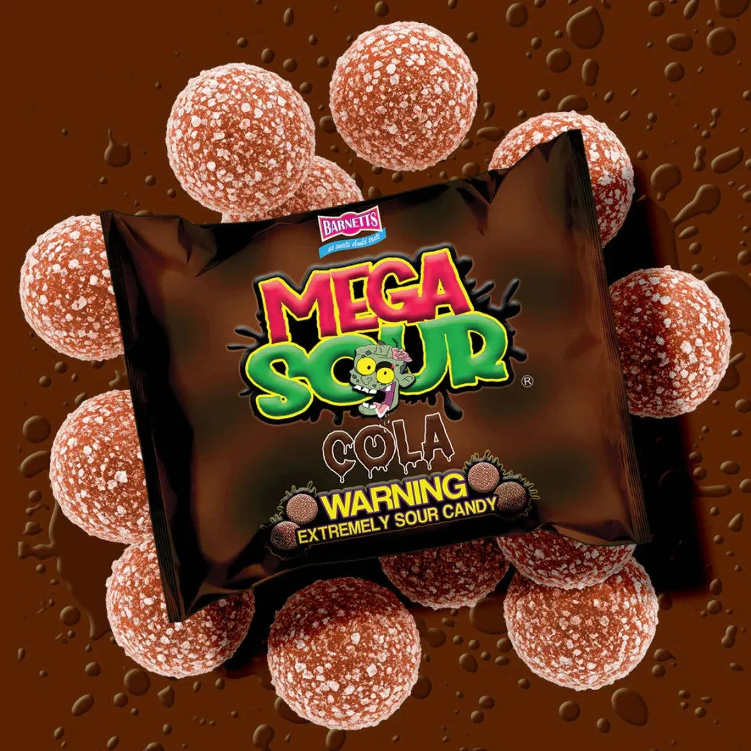 Barnetts Mega Sour Cola 104g - 12ct