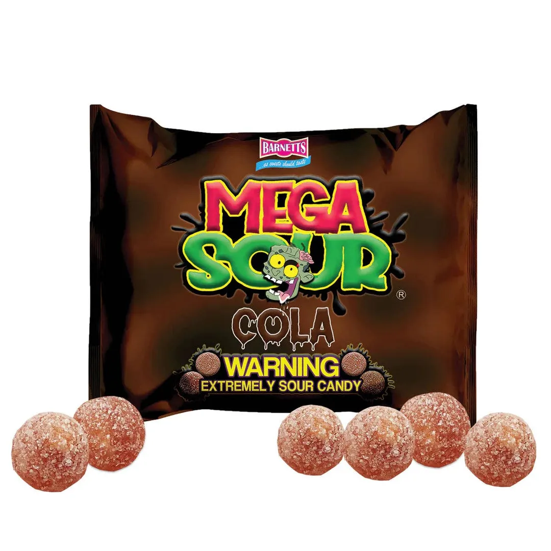 Barnetts Mega Sour Cola 104g - 12ct