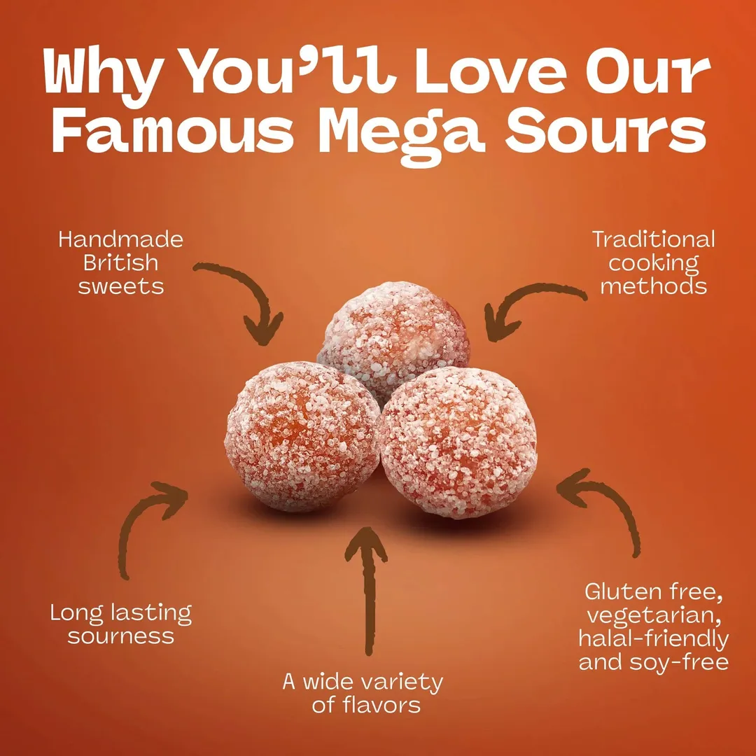 Barnetts Mega Sour Cola 104g - 12ct