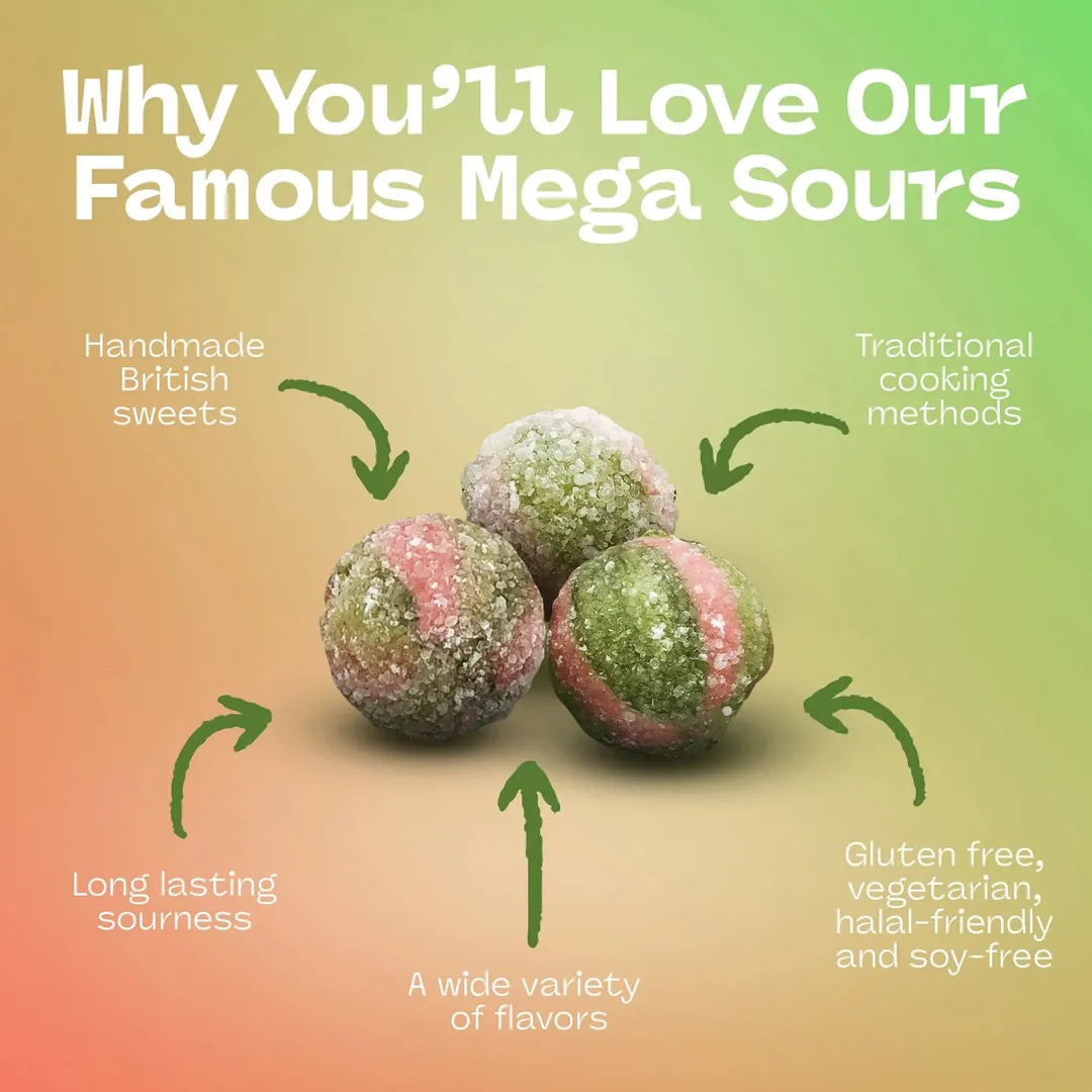 Barnetts Mega Sour Watermelon 104g - 12ct