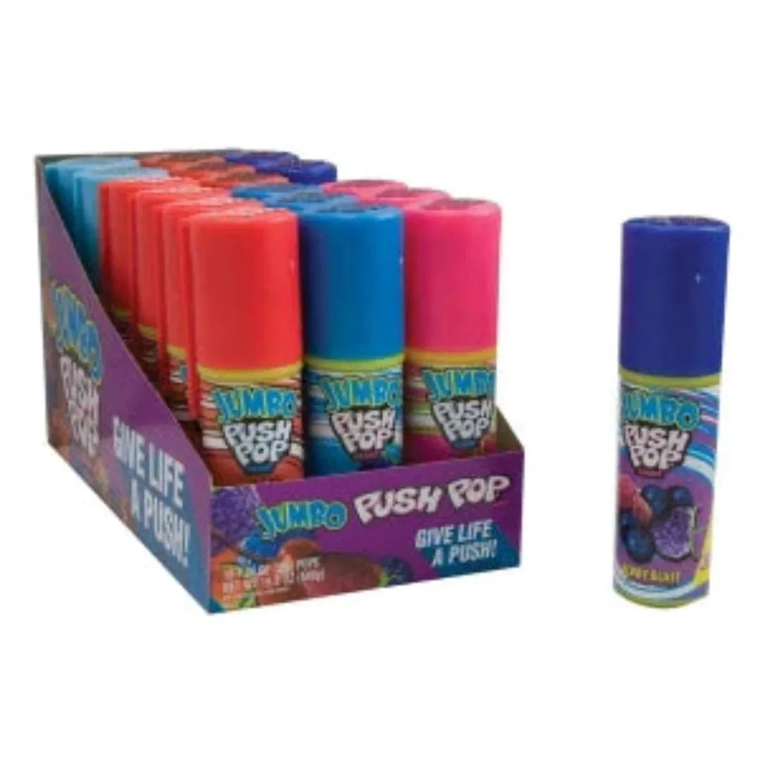 Bazooka Push Pop Jumbo 1.6oz - 18ct