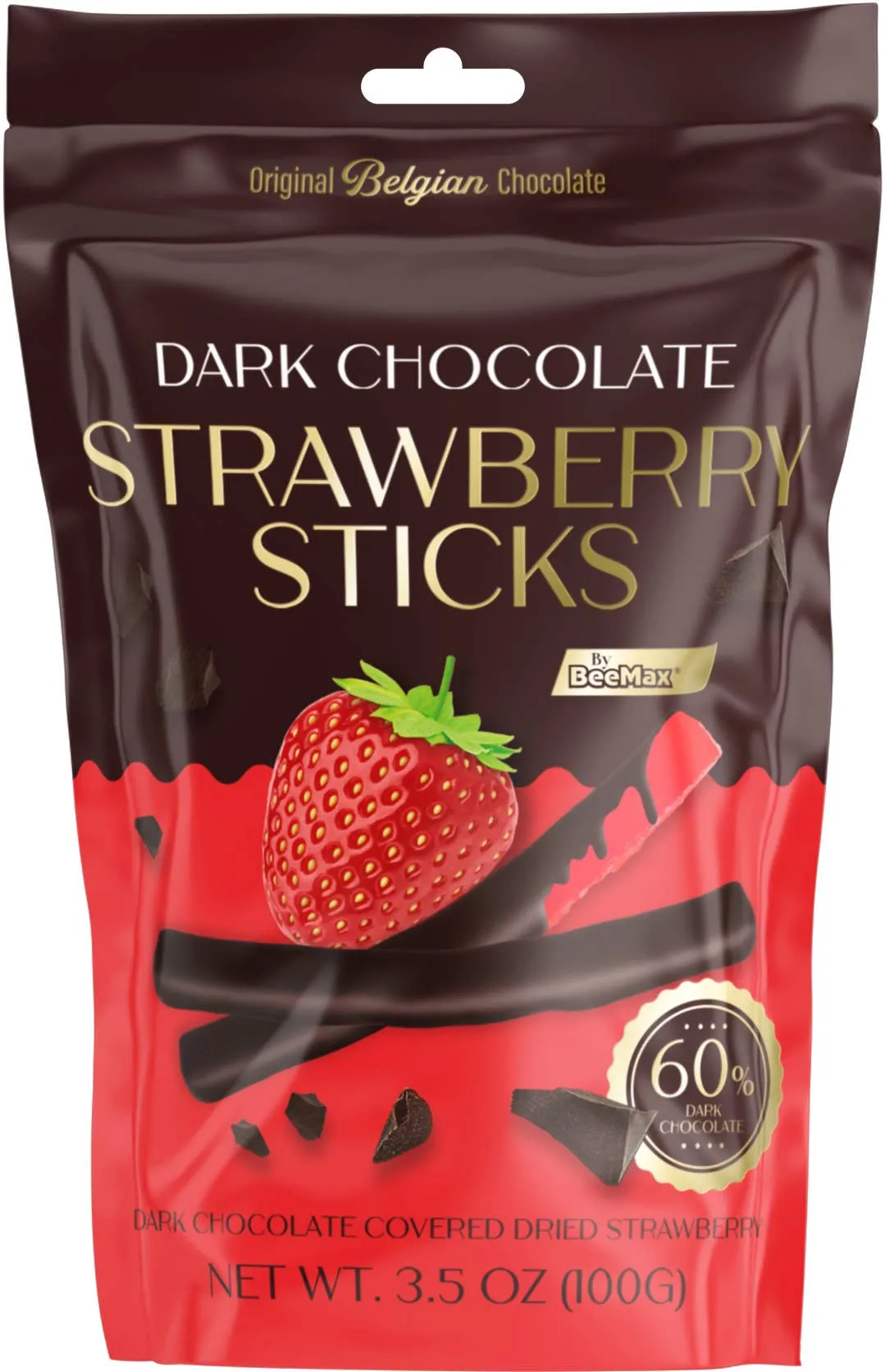 Beemax Assorted Dark Chocolate Covered Fruit Sticks - 72ct 