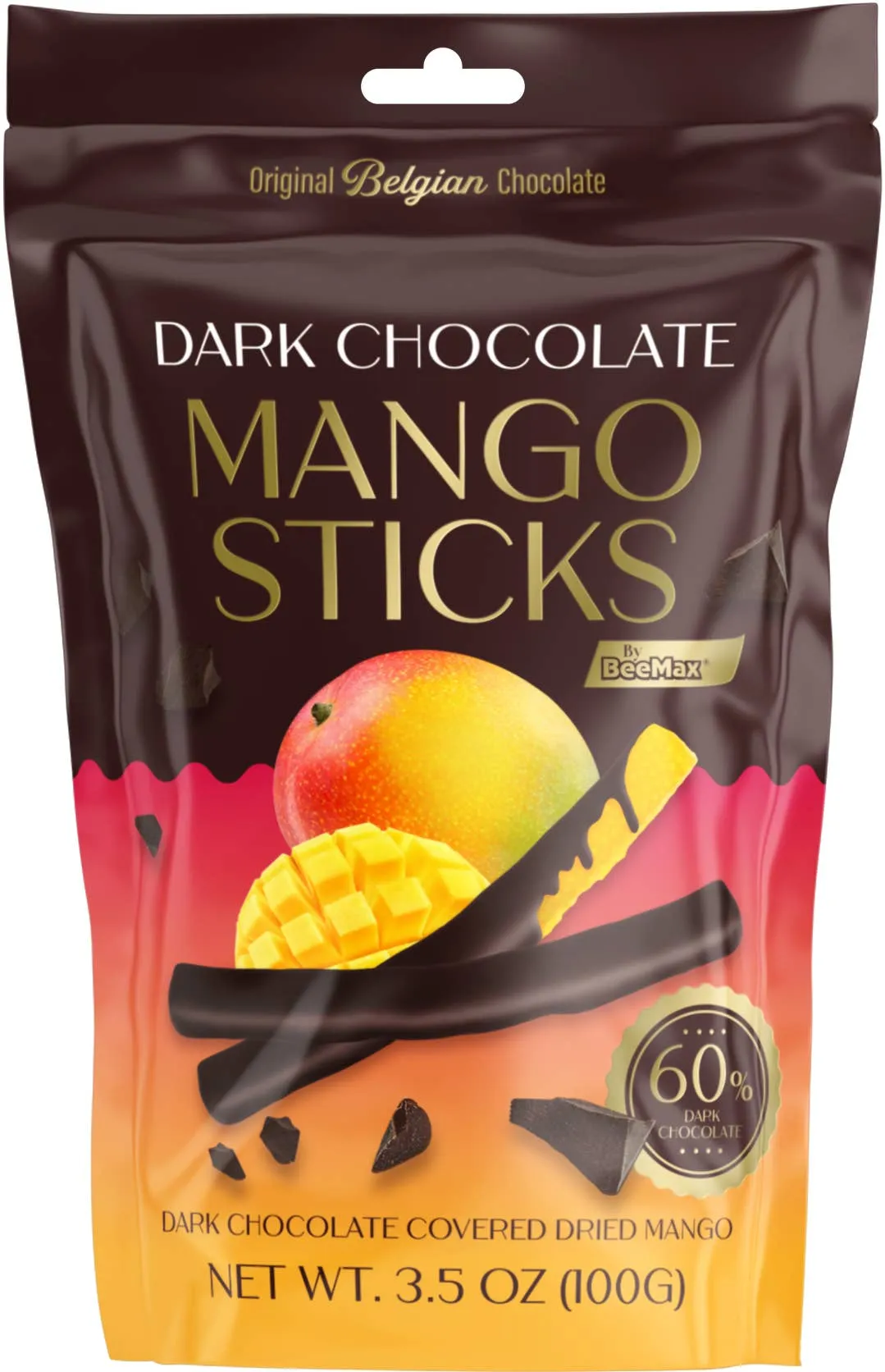 Beemax Assorted Dark Chocolate Covered Fruit Sticks - 72ct 