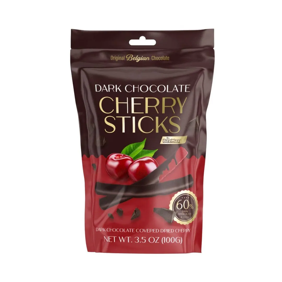 Beemax Dark Chocolate Covered Cherry Sticks 3.5oz - 12ct
