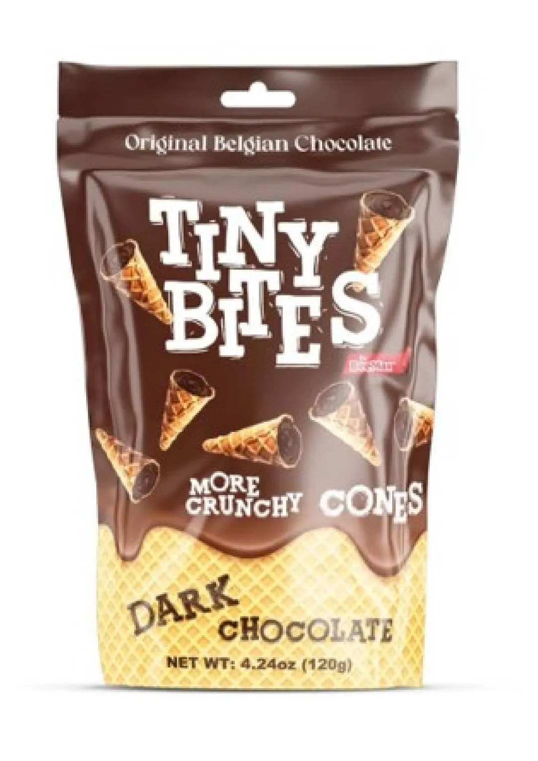 Beemax Tiny Bites Dark Chocolate Waffle Cones 4.24oz - 12ct