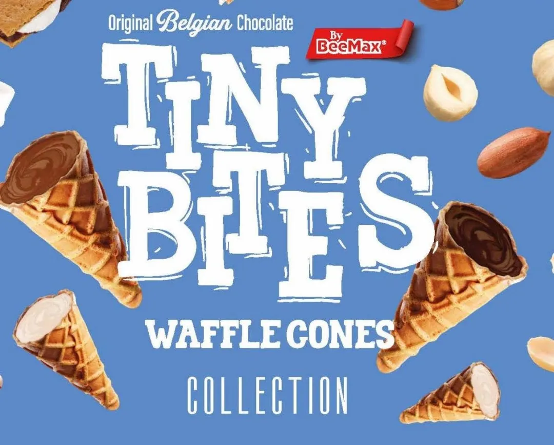 Beemax Tiny Bites S'mores Waffle Cones 4.24oz - 12ct