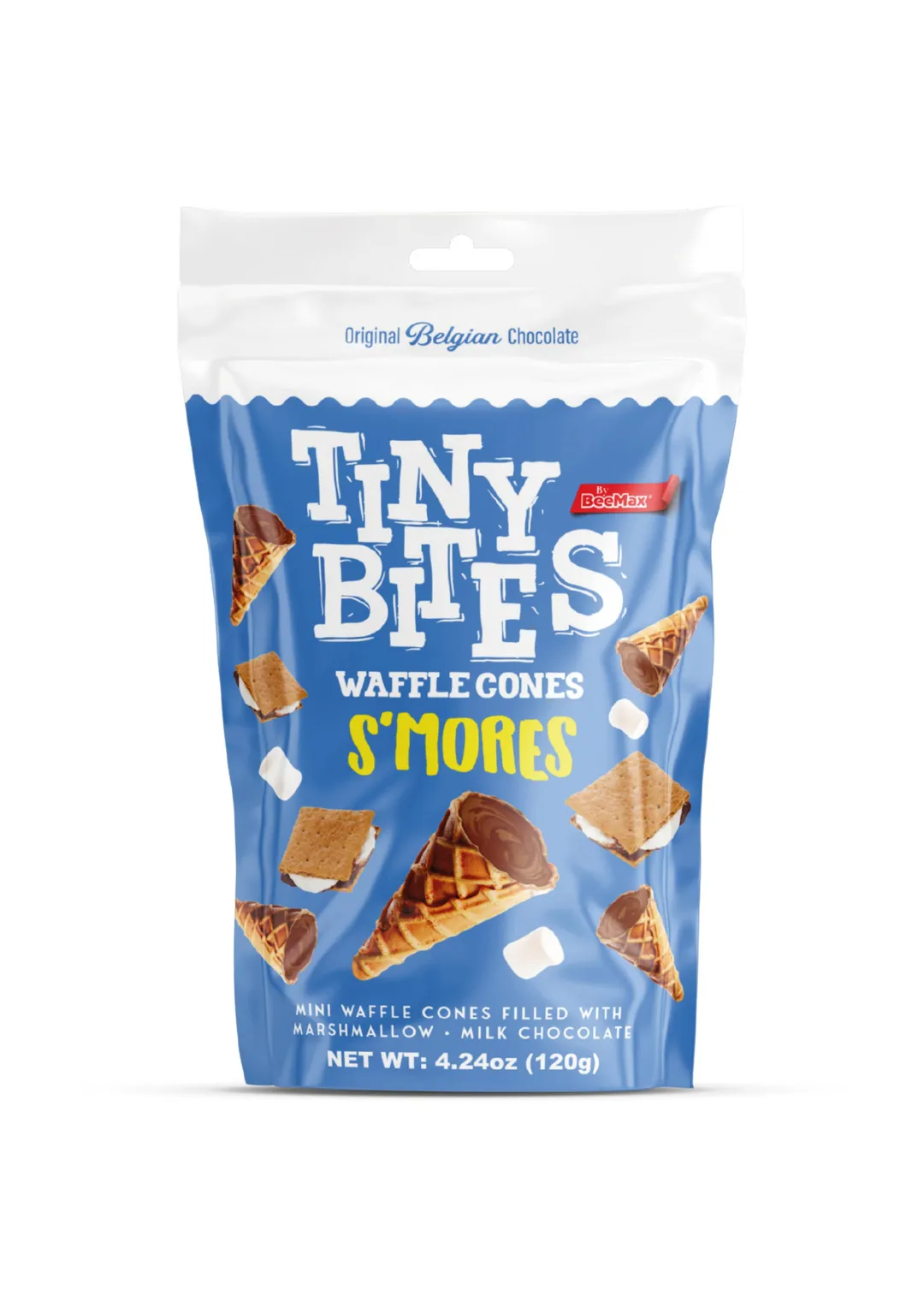 Beemax Tiny Bites S'mores Waffle Cones 4.24oz - 12ct