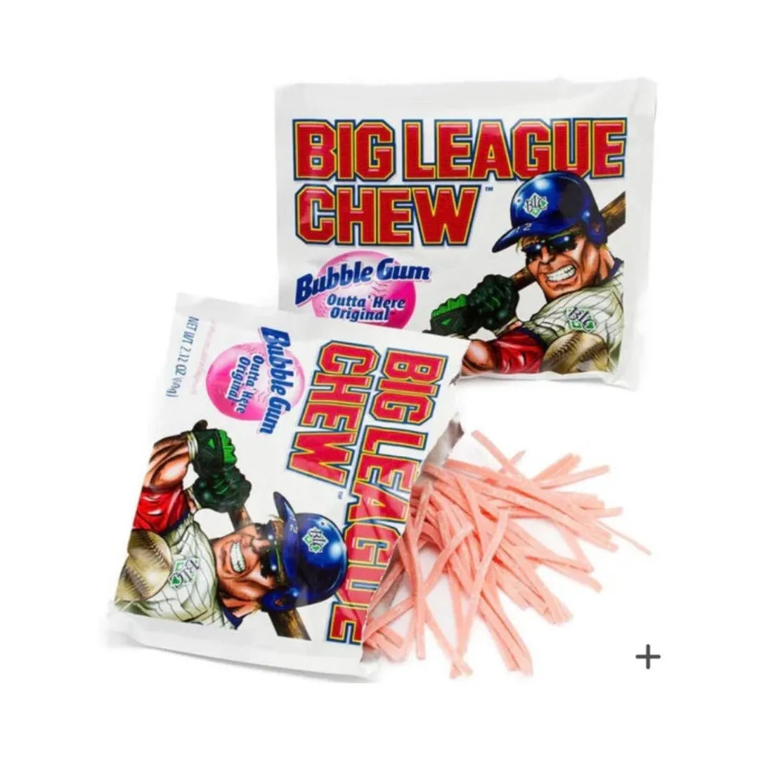 Big League Chew Original Bubble Gum 2.12oz - 12ct
