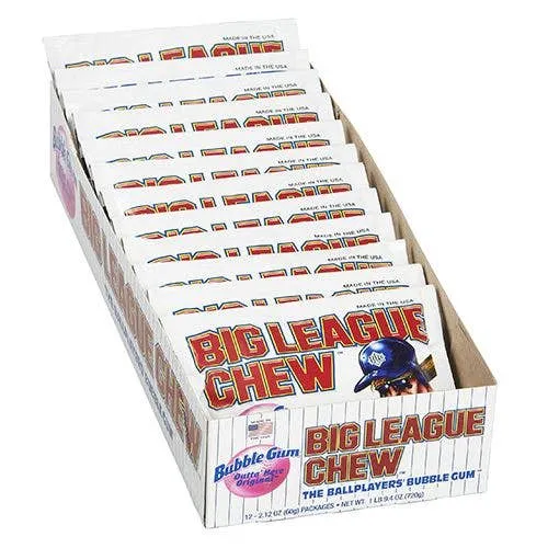 Big League Chew Original Bubble Gum 2.12oz - 12ct