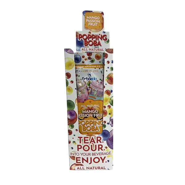 BobaVida Popping Boba Mango Passionfruit 3oz - 10ct