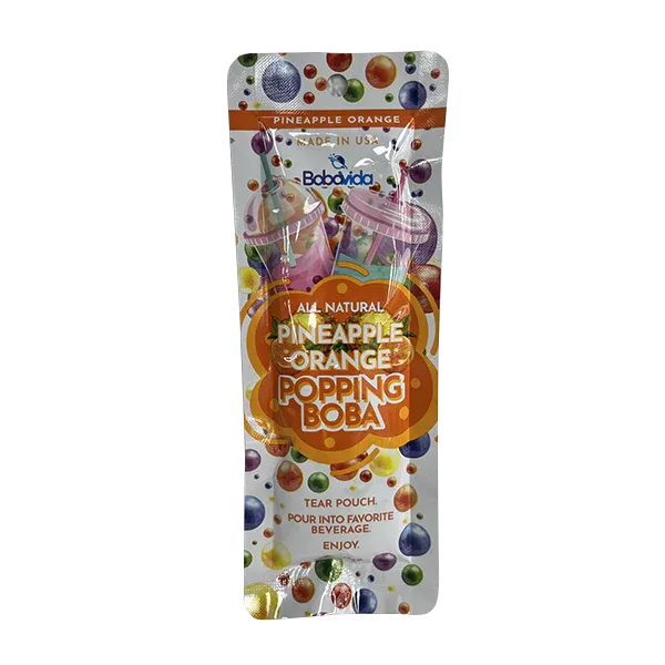 BobaVida Popping Boba Pineapple Orange 3oz - 10ct