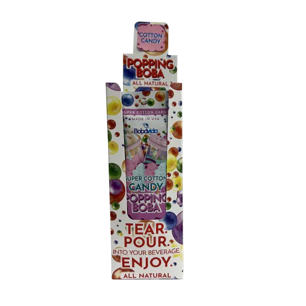 BobaVida Popping Boba Super Cotton Candy 3oz - 10ct