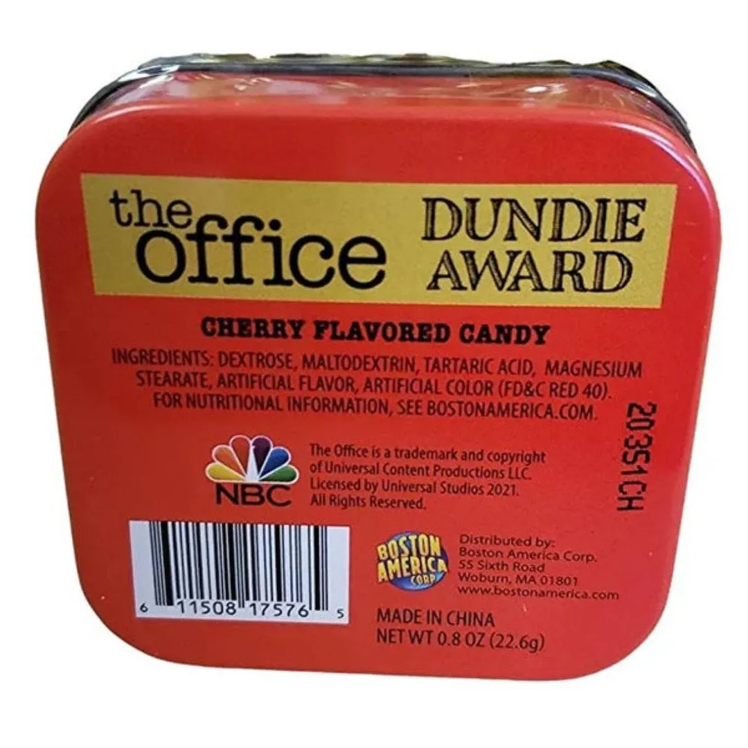 Boston America Dundie Awards Tin With Candy 0.8oz - 9ct