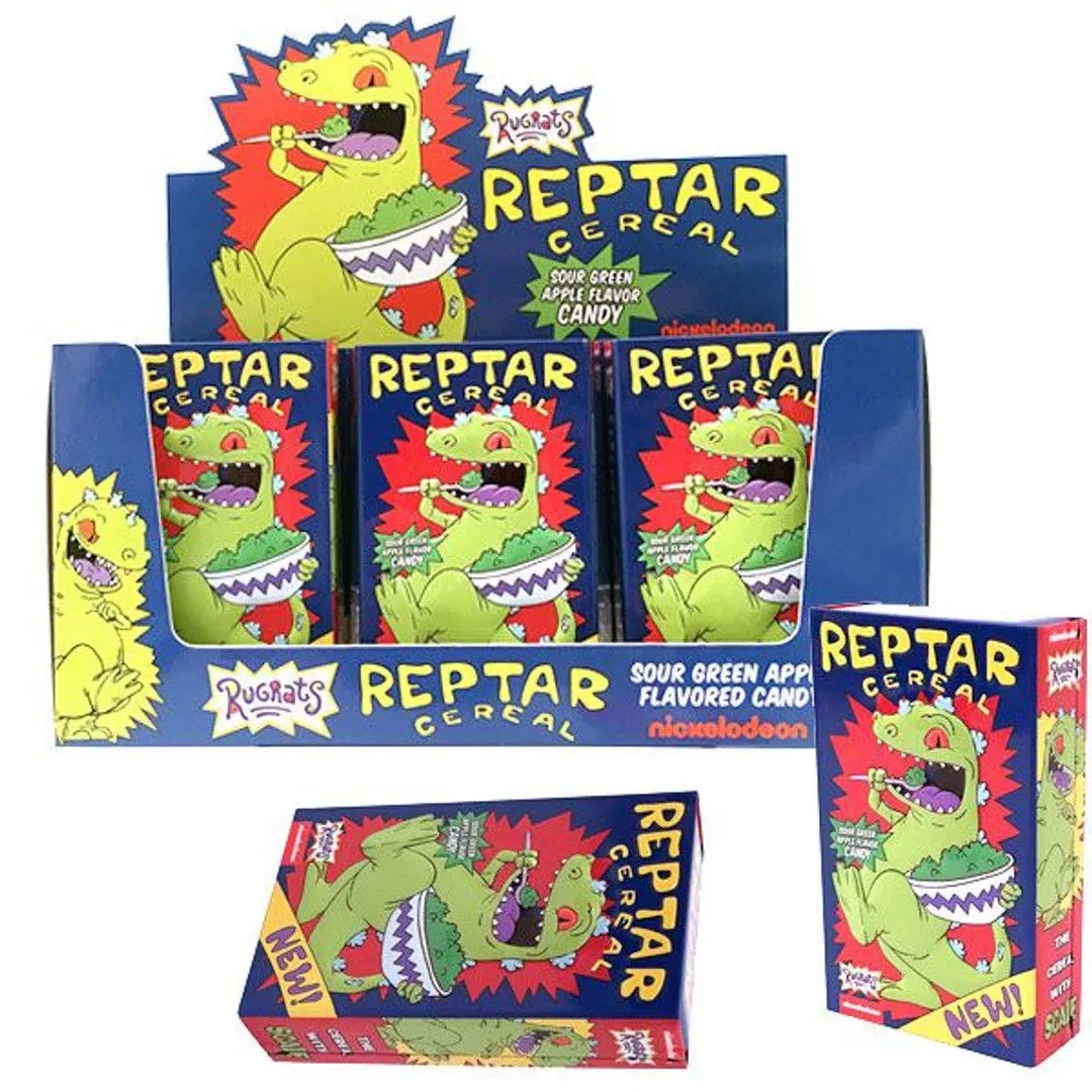 Boston America Nickelodeon Reptar Cereal Candy in Tins 1.2oz - 12ct