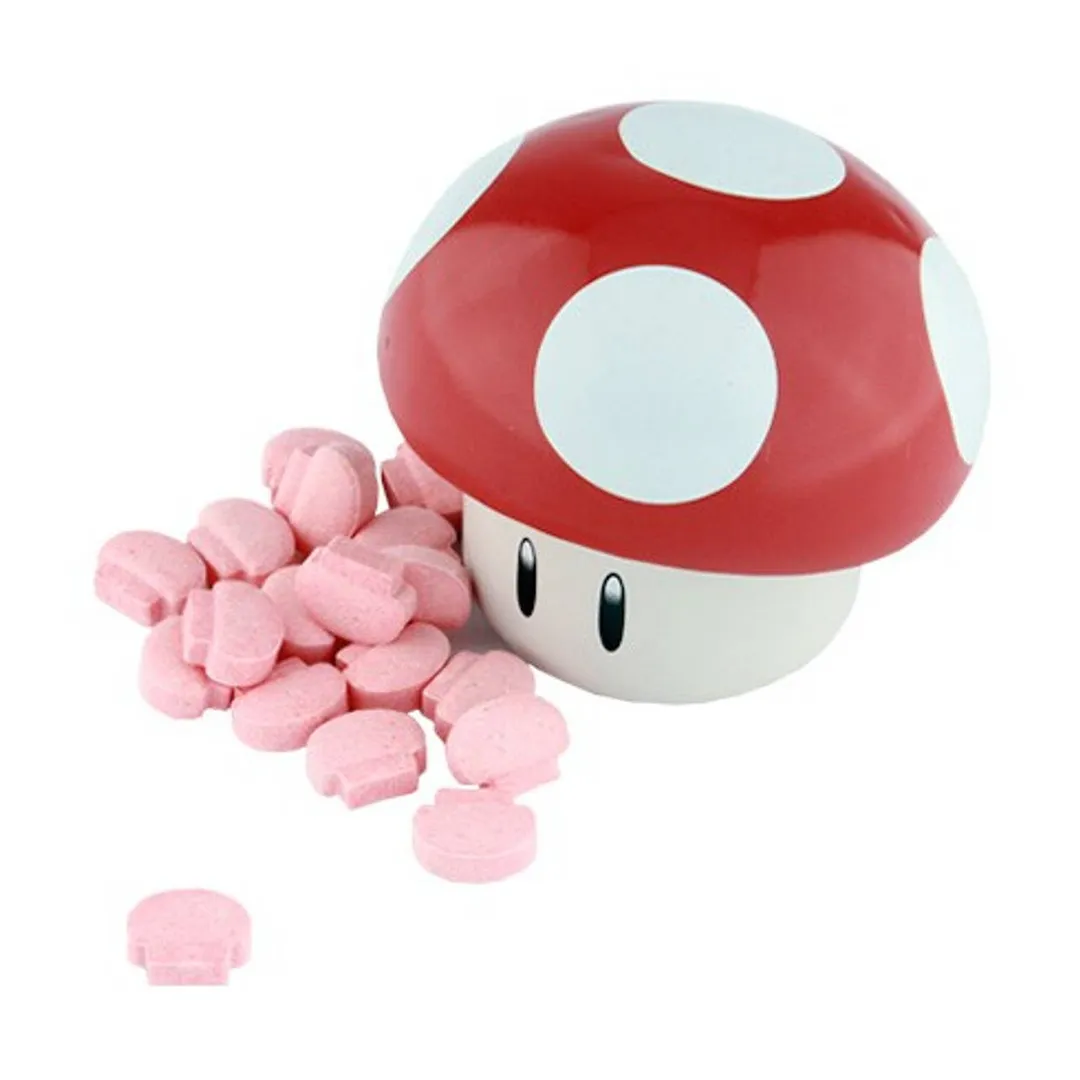 Boston America Nintendo Super Mario Sour Mushroom Candy Tins 1oz - 12ct