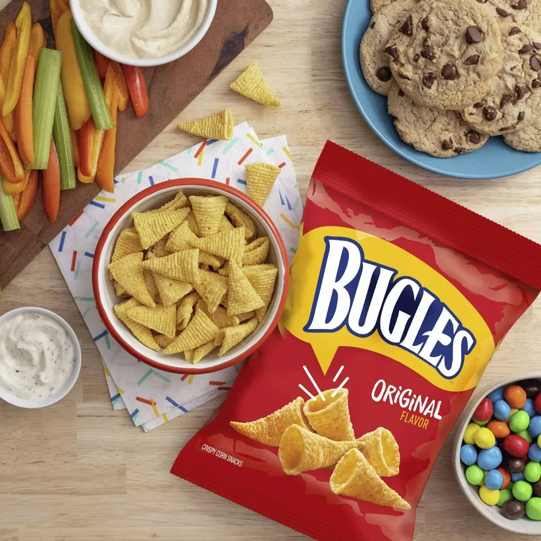 Bugles Original Corn Snacks Big Bag 3oz 6ct