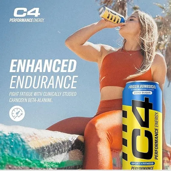 C4 Performance Energy Carbonated Frozen Bombsicle 16oz- 12ct