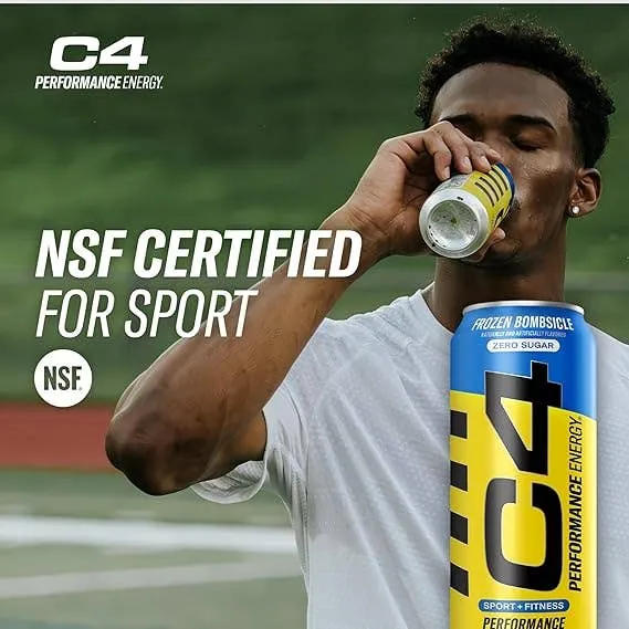 C4 Performance Energy Carbonated Frozen Bombsicle 16oz- 12ct